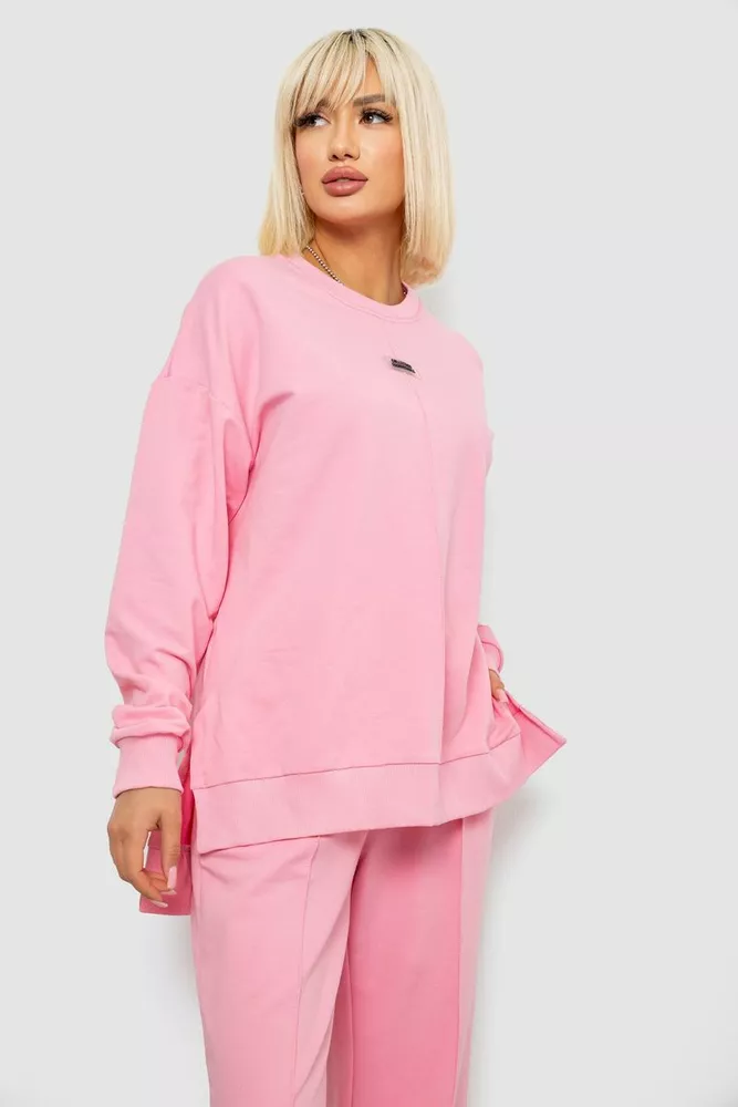 Купить Спортивный костюм женский с принтом, цвет светло-розовый, 244R1060AG - Фото №2