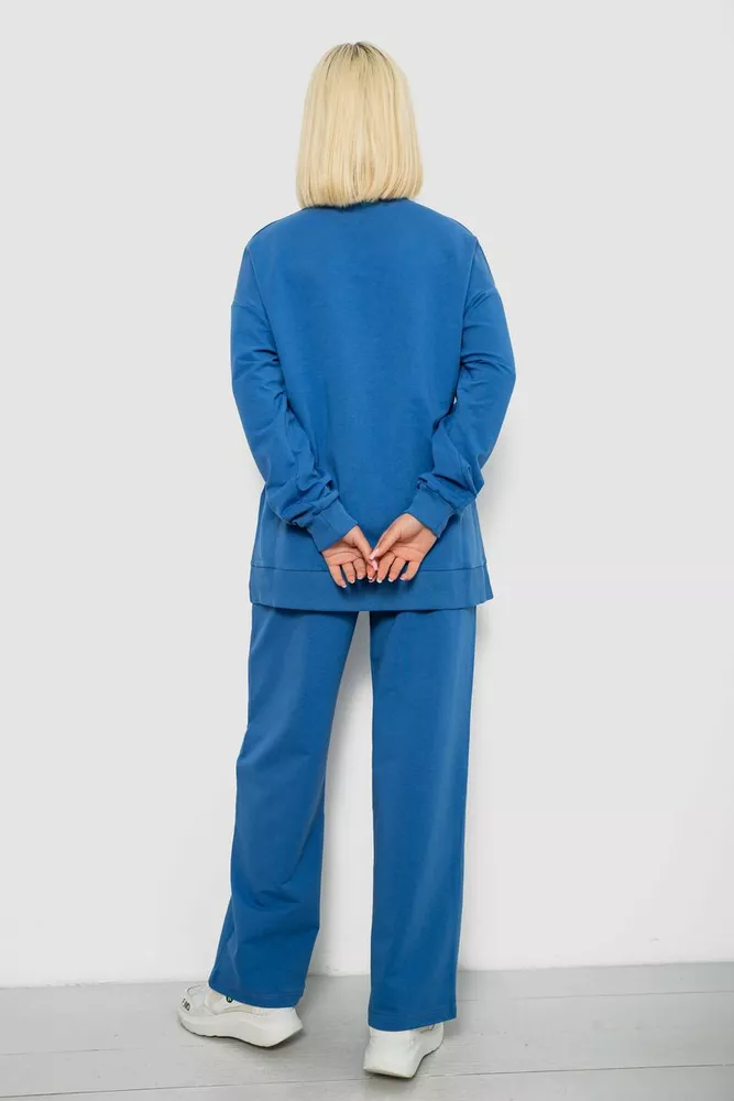 Купить Спортивный костюм женский с принтом, цвет синий, 244R1060AG - Фото №4