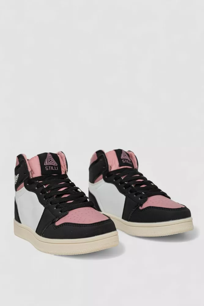 Купить Кроссовки женские зимние на меху, цвет бело-пудровый, 248RHB470-21 - Фото №3