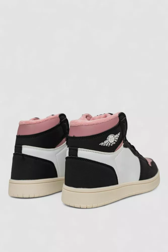 Купить Кроссовки женские зимние на меху, цвет бело-пудровый, 248RHB470-21 - Фото №4