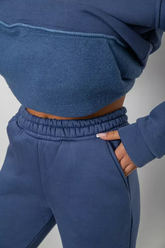 Купить Спортивный костюм женский на флисе, цвет джинс, 247R2039 - Фото №6