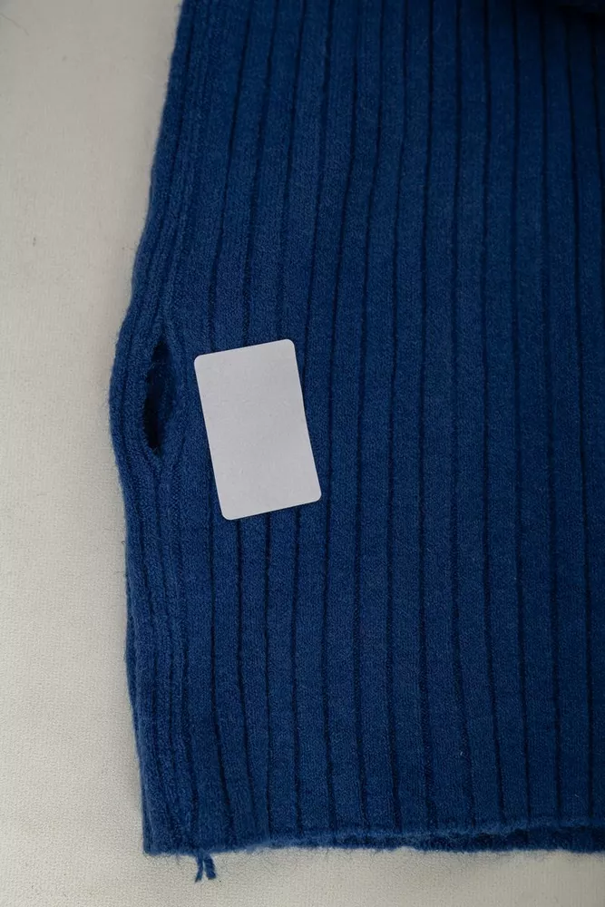 Купить Кофта женская однотонная  -уценка, цвет синий, 244R2031-U-2 - Фото №6