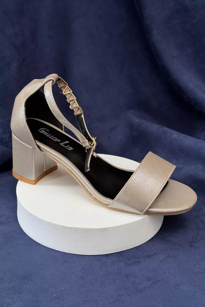 Купить Босоножки женские, цвет серый, 243RE276 - Фото №2