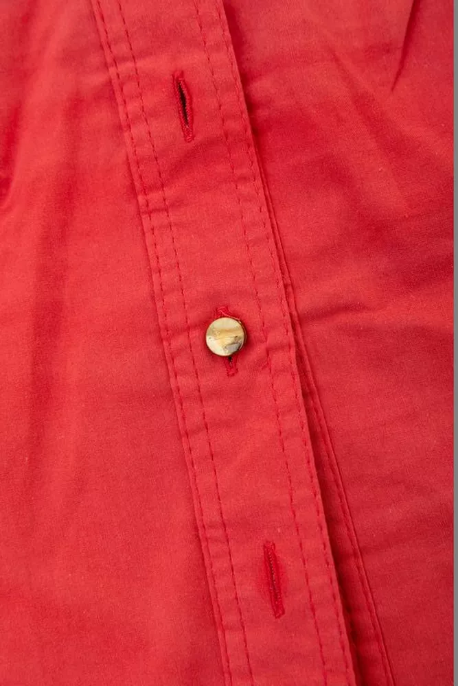 Купить Рубашка женская однотонная  -уценка, цвет коралловый, 230R211-U-32 - Фото №6