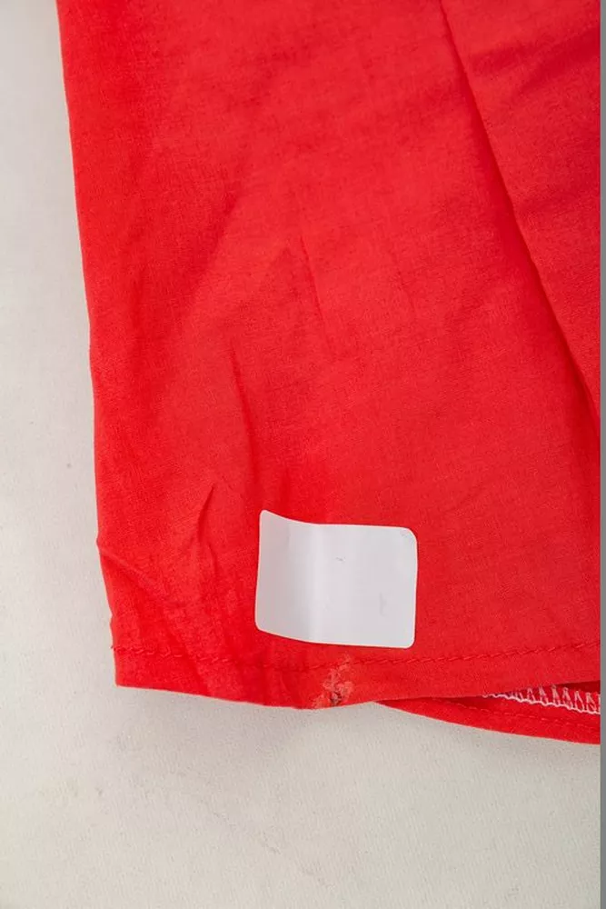 Купити Сорочка жіноча однотонна  -уцінка, колір кораловий, 230R211-U-33 - Фото №6