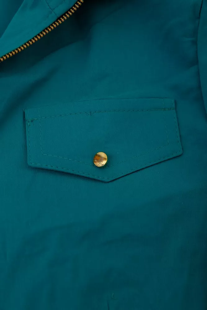 Купити Сорочка жіноча однотонна  -уцінка, колір бірюзовий, 230R303-U-102 оптом - Фото №6