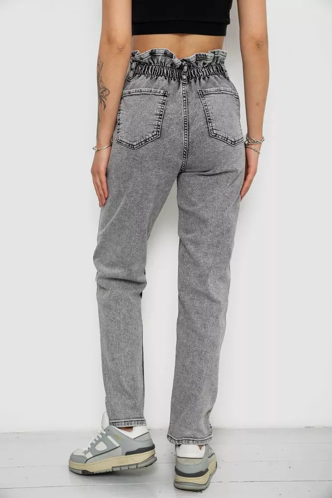 Купити Джинси жіночі Mom-fit, колір сірий, 244R1640S20 оптом - Фото №4