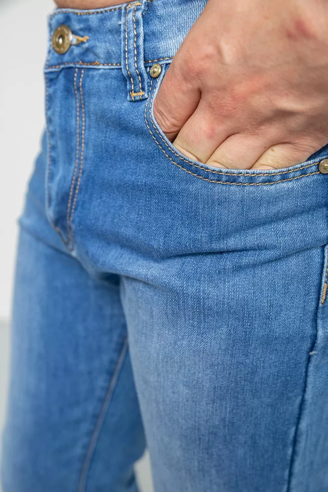 Купить Джинсы мужские  -уценка, цвет синий, 244R2102-U-1 - Фото №5