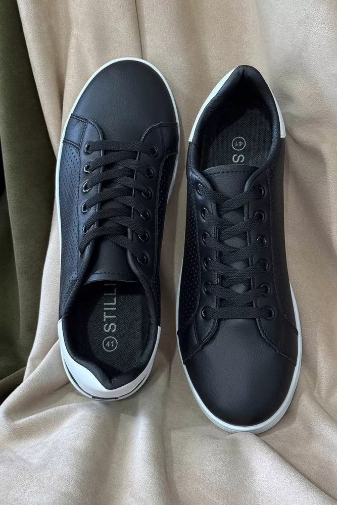 Купити Кеди чоловічі, колір чорно-білий, 248RR216-4A - Фото №3