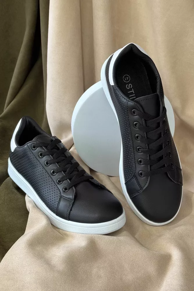 Купити Кеди чоловічі, колір чорно-білий, 248RR216-4A - Фото №1