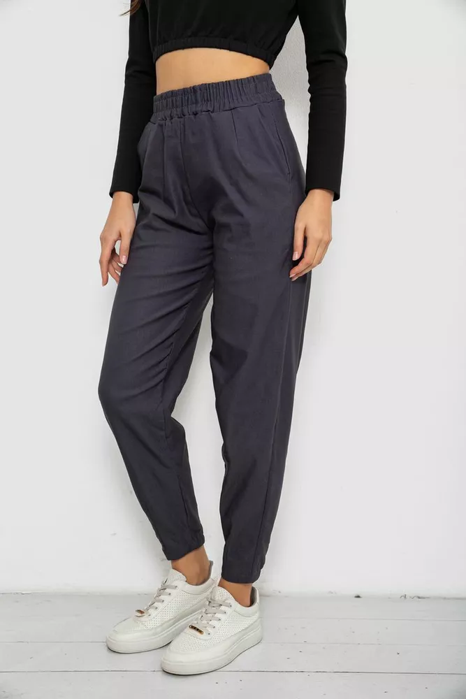 Купити Штани жіночі утеплені -1, колір сірий, 157R327 - Фото №3