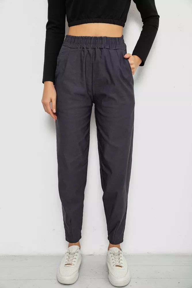 Купити Штани жіночі утеплені -1, колір сірий, 157R327 - Фото №1