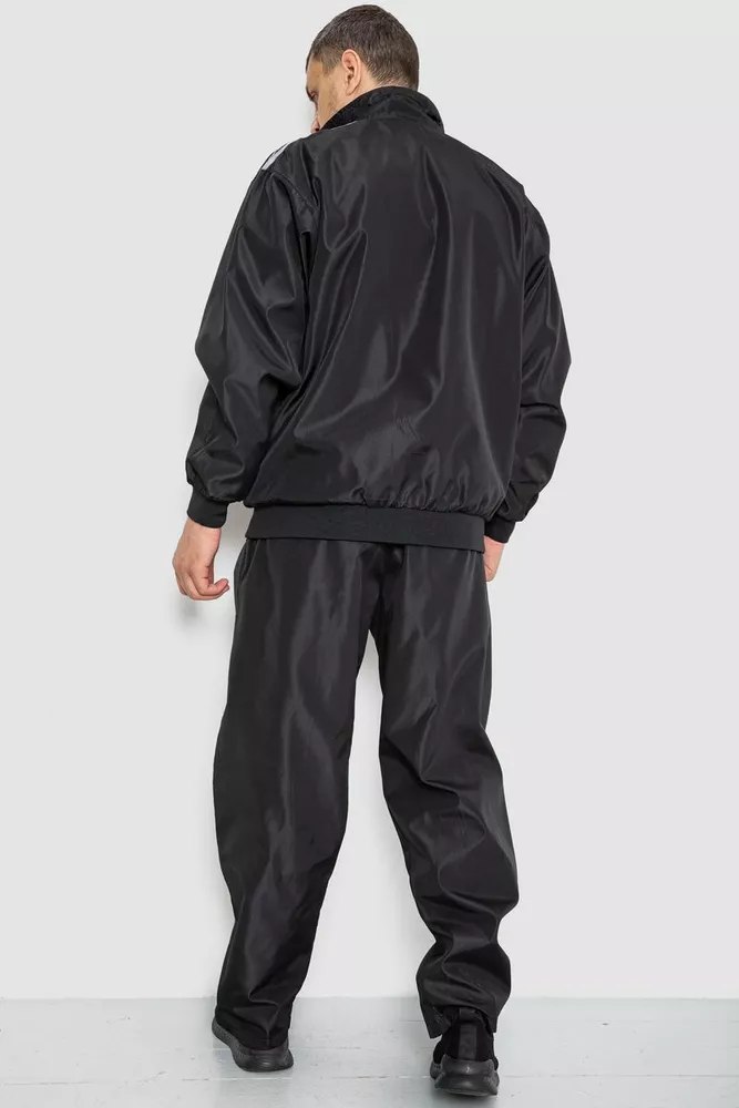 Купити Спорт чоловічий костюм, колір чорний, 244R924 - Фото №4