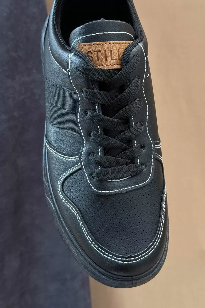 Купити Кеди чоловічі, колір чорний, 248RR121 оптом - Фото №3