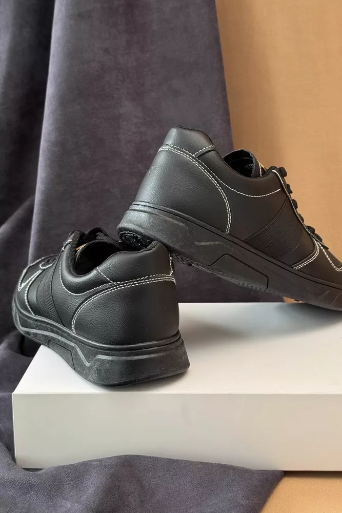 Купити Кеди чоловічі, колір чорний, 248RR121 оптом - Фото №4