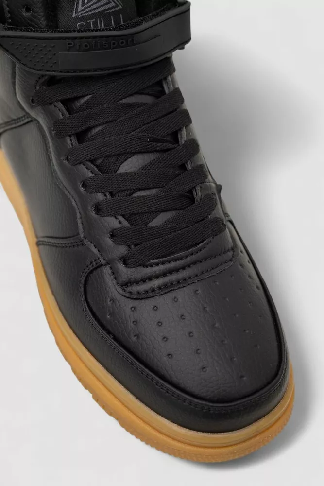 Купити Кросівки чоловічі зимові на хутрі, колір чорний, 248RHB630 - Фото №2