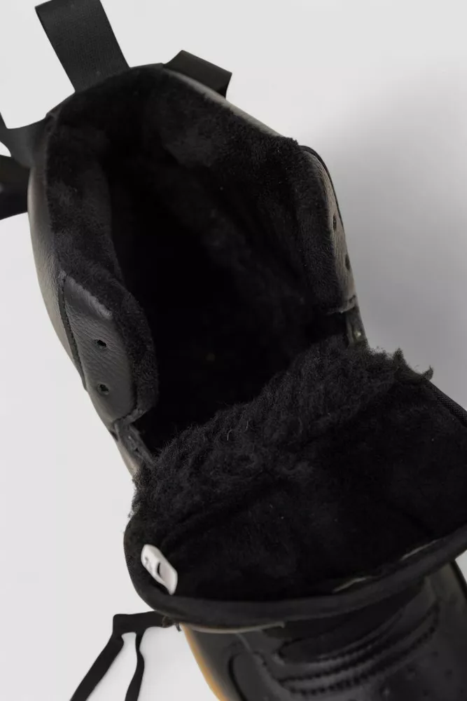 Купити Кросівки чоловічі зимові на хутрі, колір чорний, 248RHB630 - Фото №6