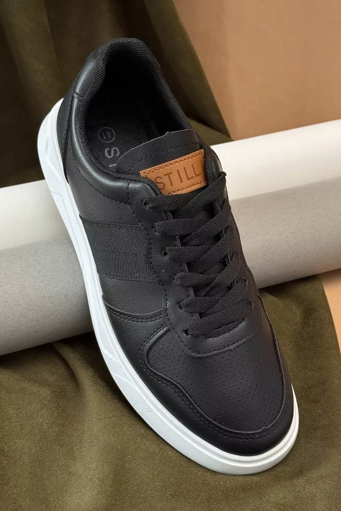 Купити Кеди чоловічі, колір чорно-білий, 248RR121 оптом - Фото №1