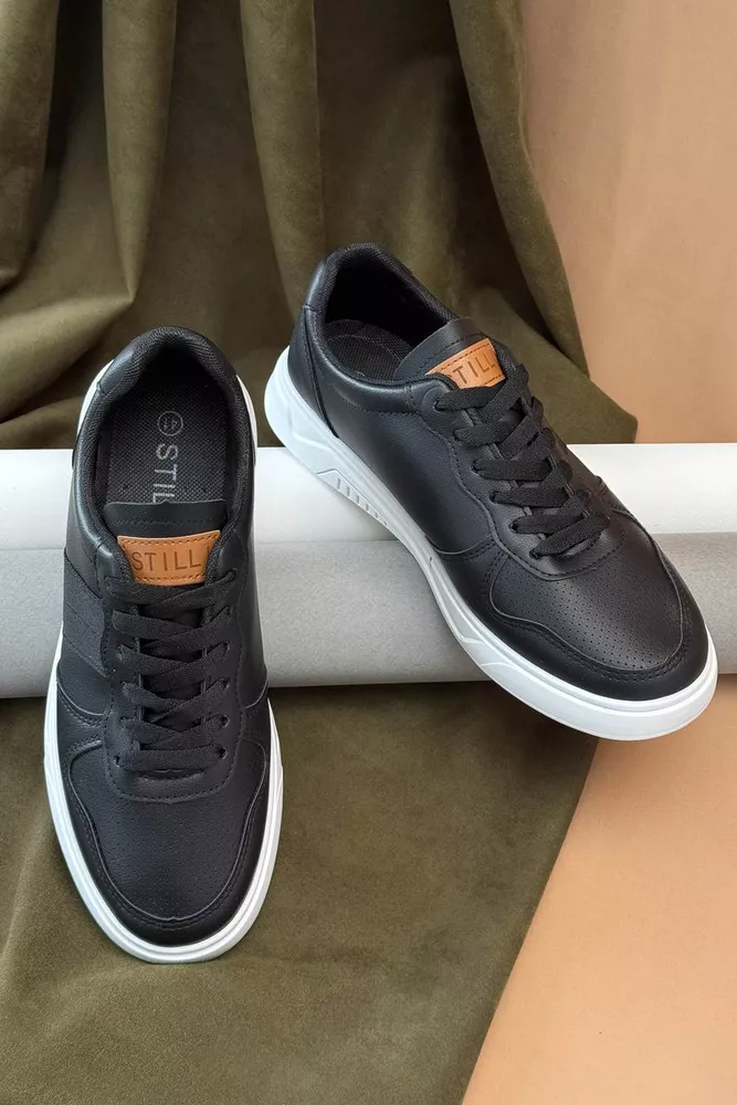 Купити Кеди чоловічі, колір чорно-білий, 248RR121 оптом - Фото №2