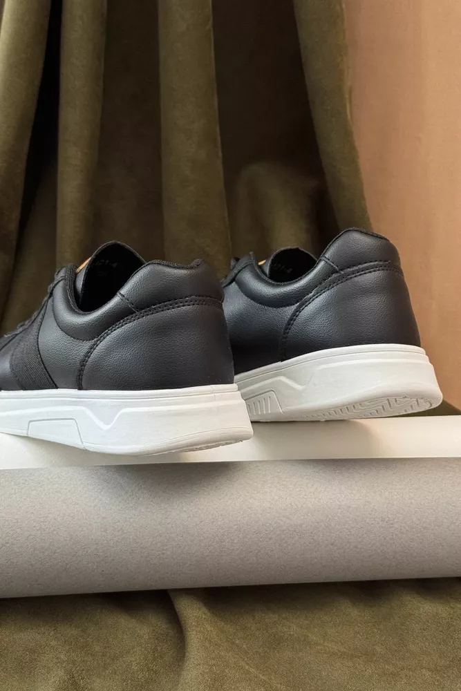 Купити Кеди чоловічі, колір чорно-білий, 248RR121 оптом - Фото №4