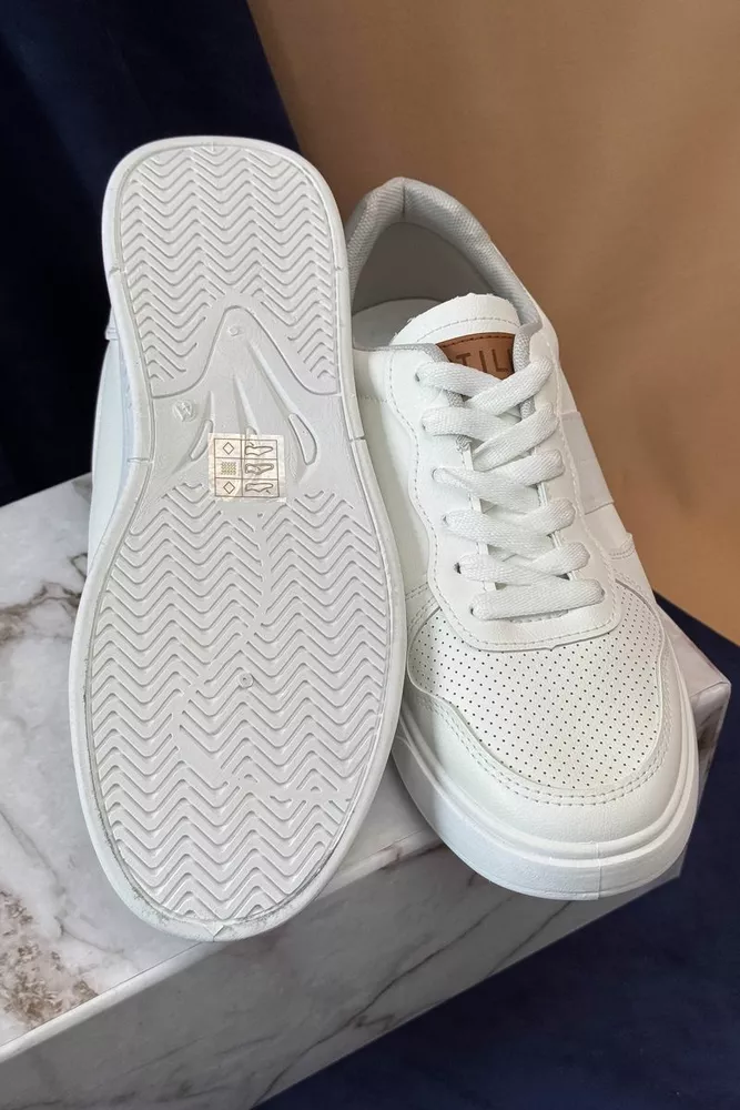 Купить Кеды мужские, цвет бело-серый, 248RR121 оптом - Фото №5