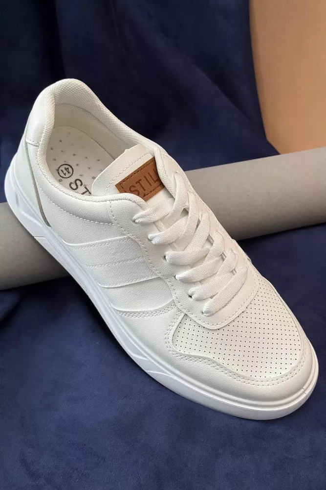 Купити Кеди чоловічі, колір білий, 248RR121 - Фото №1