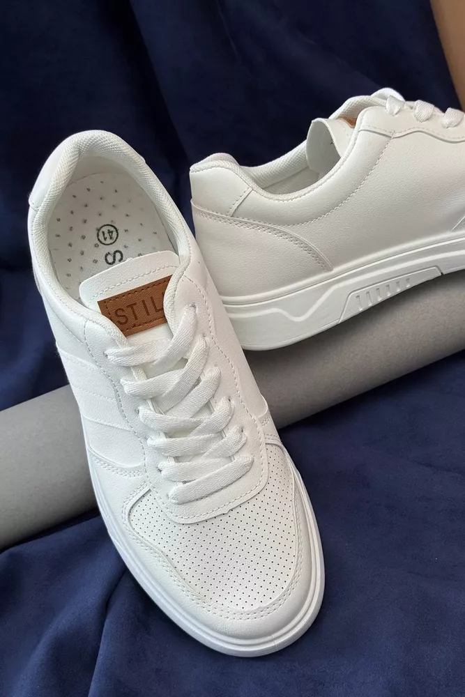 Купити Кеди чоловічі, колір білий, 248RR121 - Фото №2