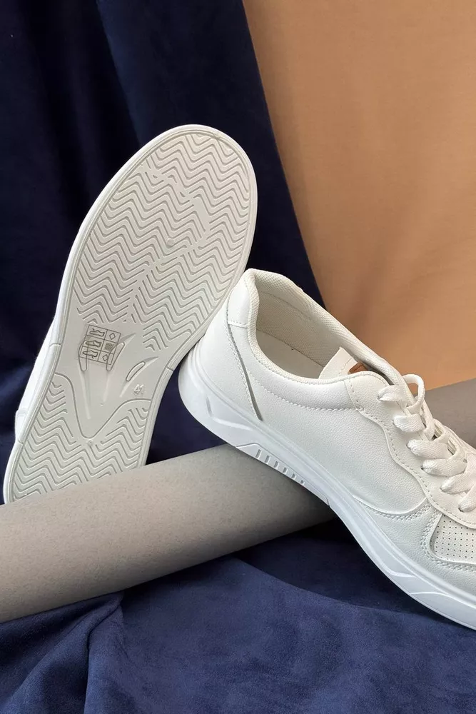 Купити Кеди чоловічі, колір білий, 248RR121 - Фото №4