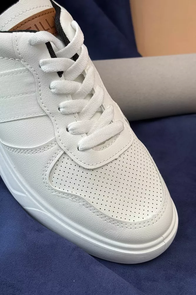 Купить Кеды мужские, цвет бело-черный, 248RR121 оптом - Фото №2