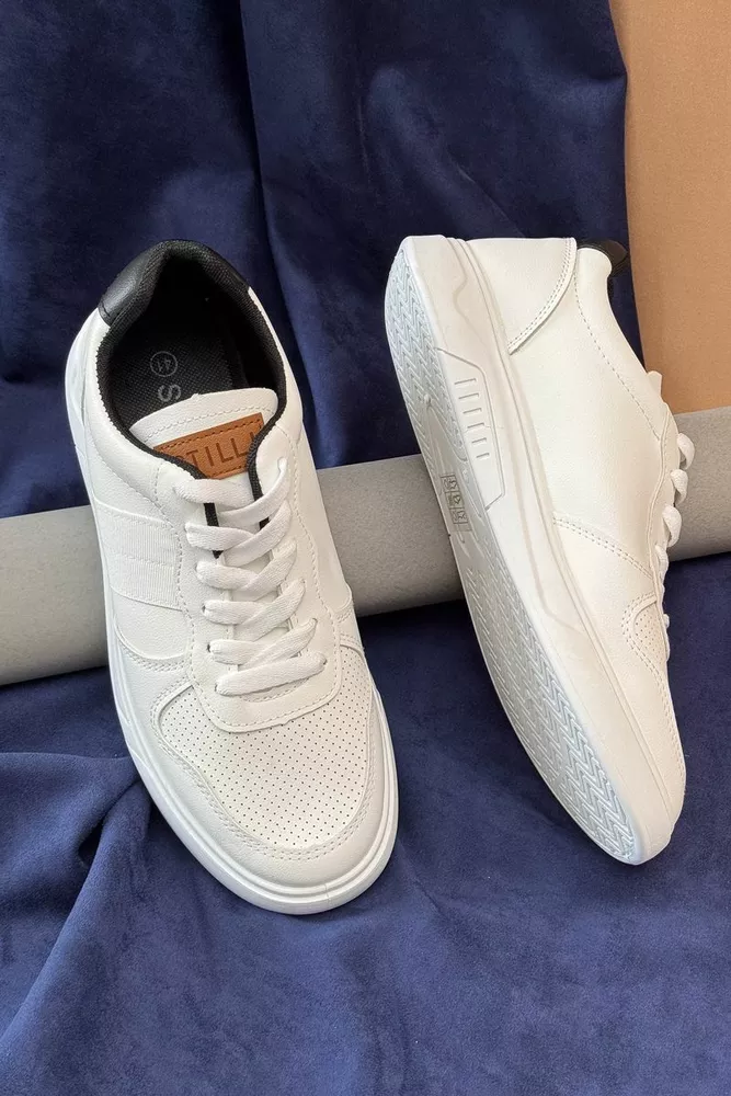 Купить Кеды мужские, цвет бело-черный, 248RR121 оптом - Фото №3