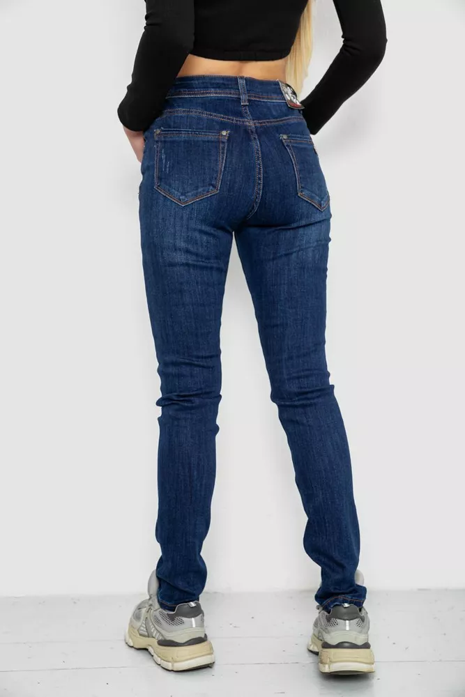 Купити Джинси жіночі, колір синій, 250R907 - Фото №4