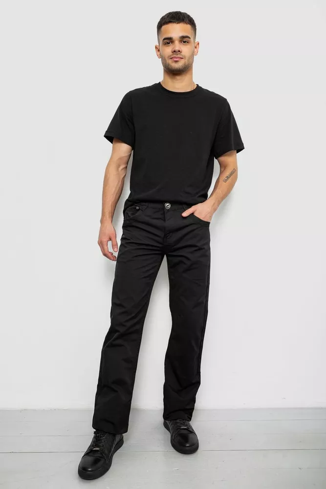 Купить Брюки мужские, цвет черный, 243RFA611-505 - Фото №2