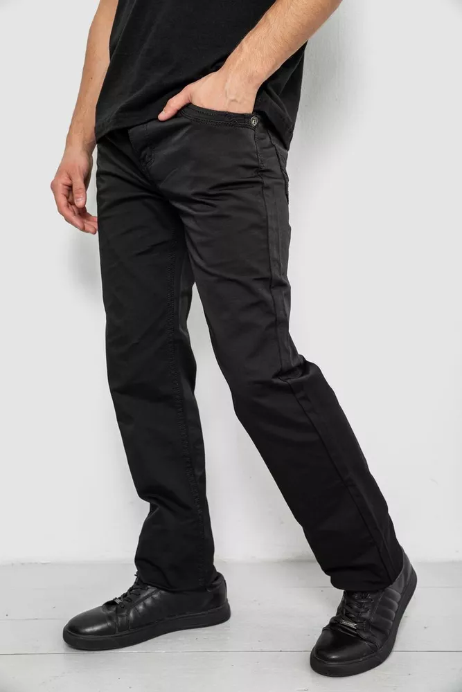 Купить Брюки мужские, цвет черный, 243RFA611-505 - Фото №3
