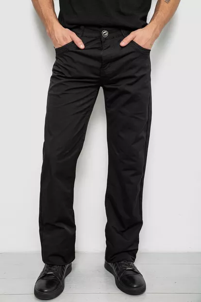 Брюки мужские, цвет черный, 243RFA611-505