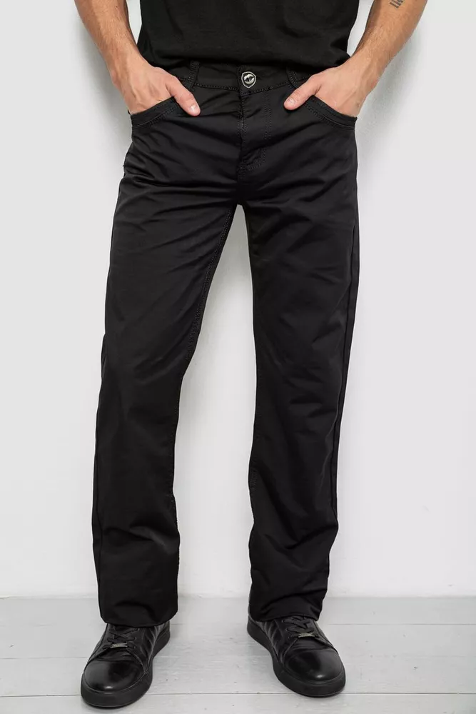 Купить Брюки мужские, цвет черный, 243RFA611-505 - Фото №1