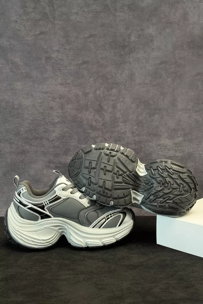 Купить Кроссовки женские демисезонные, цвет темно-серый, 248RCX1530 - Фото №5