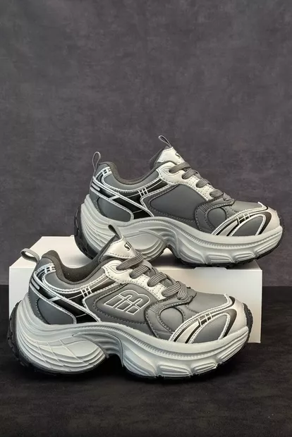 Кроссовки женские демисезонные, цвет темно-серый, 248RCX1530