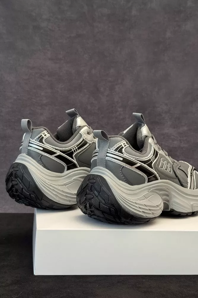 Купить Кроссовки женские демисезонные, цвет темно-серый, 248RCX1530 - Фото №4