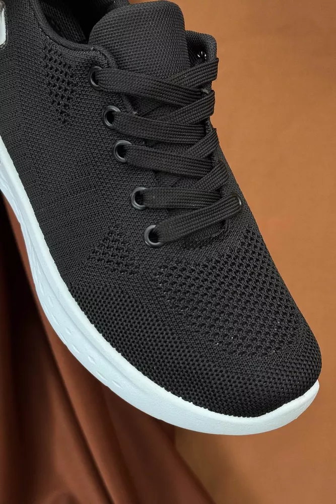 Купить Кроссовки мужские текстильные, цвет черный, 244RJ1078 - Фото №2