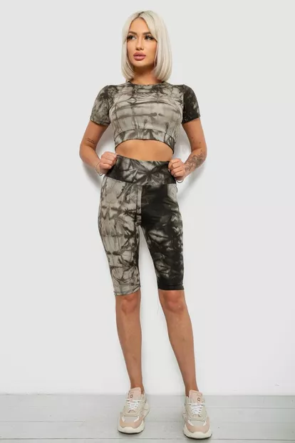 Костюм женский домашний, цвет хаки, 214R340-10