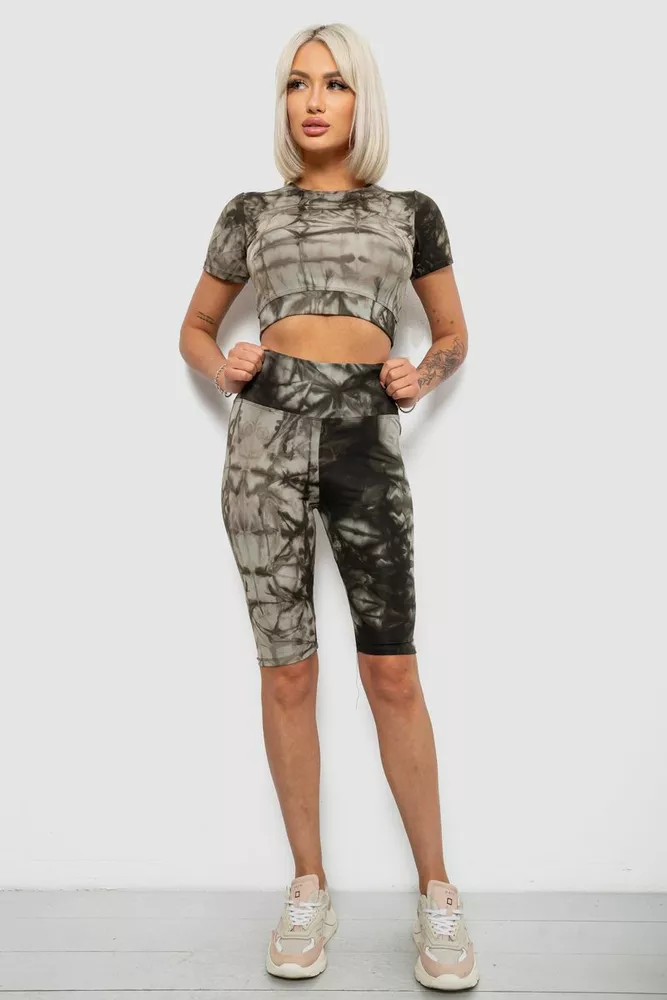 Купить Костюм женский домашний, цвет хаки, 214R340-10 - Фото №1