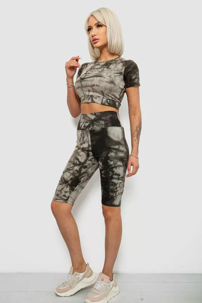 Купить Костюм женский домашний, цвет хаки, 214R340-10 - Фото №3