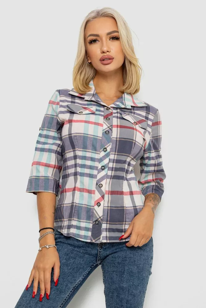 Купить Рубашка женская  230R063-25, цвет Джинс - Фото №1