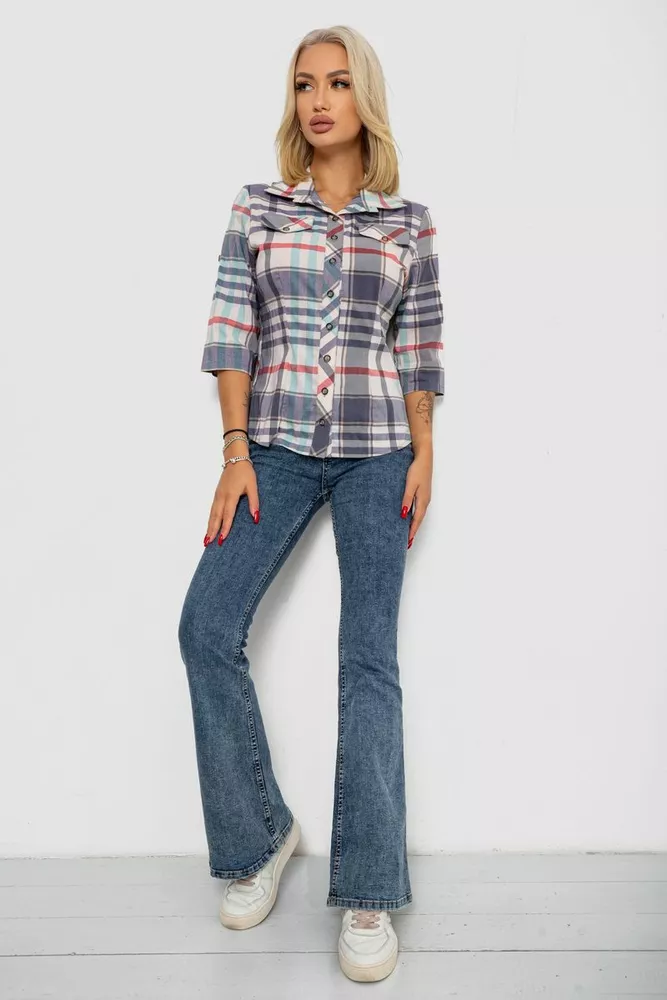 Купить Рубашка женская  230R063-25, цвет Джинс - Фото №2