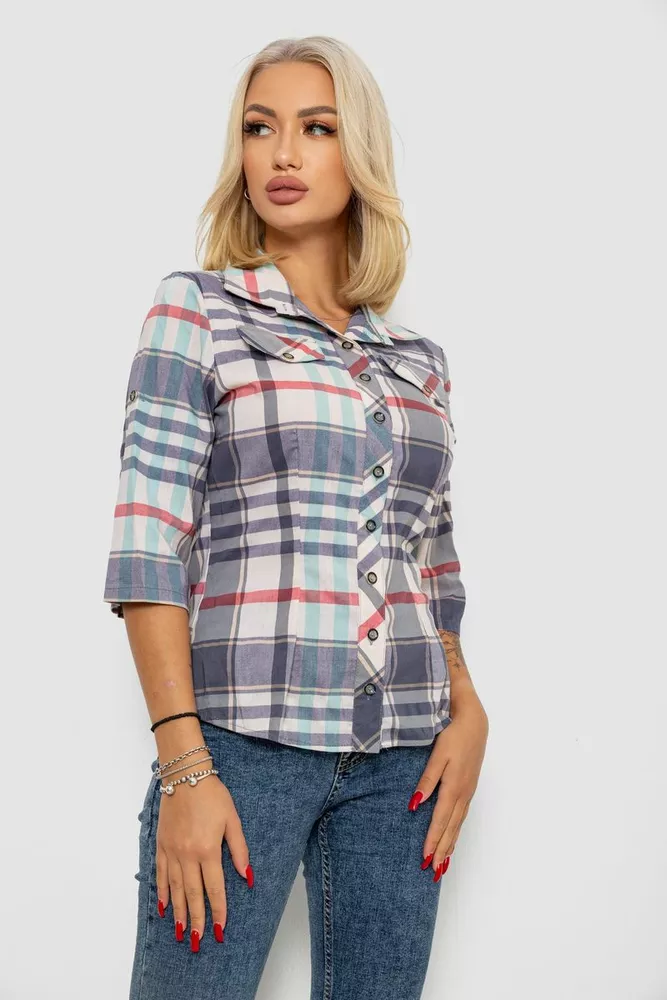 Купить Рубашка женская  230R063-25, цвет Джинс - Фото №3