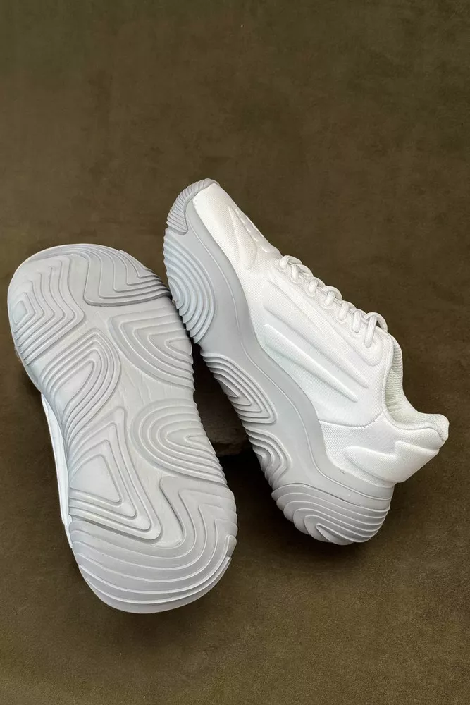 Купить Кроссовки женские текстиль  -уценка, цвет бело-серый, 248RCX1260-U-1 - Фото №4