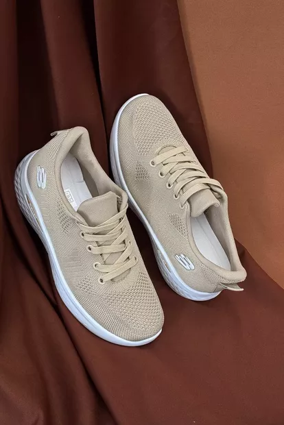 Кросівки чоловічі текстильні, колір бежевий, 244RJ1078