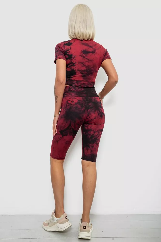 Купити Костюм жіночий домашній, колір бордовий, 214R340-10 оптом - Фото №4