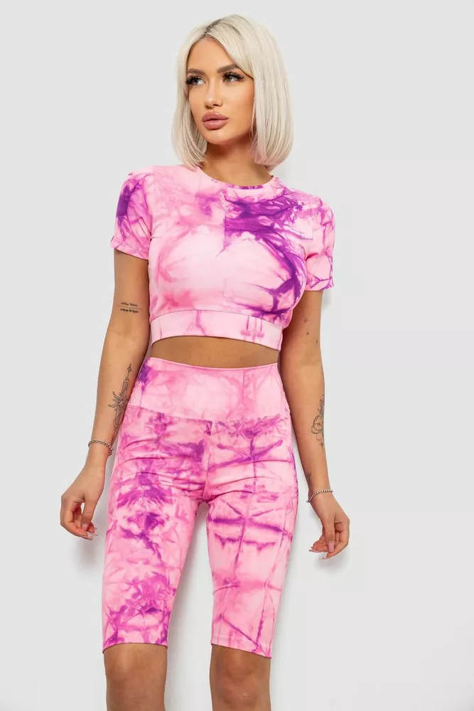 Купити Костюм жіночий домашній, колір рожевий, 214R340-10 - Фото №2