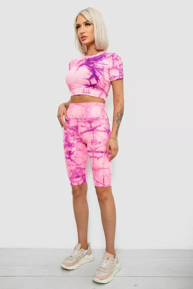 Купити Костюм жіночий домашній, колір рожевий, 214R340-10 - Фото №3